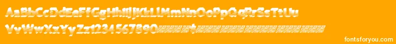 Coldspring Font – White Fonts on Orange Background