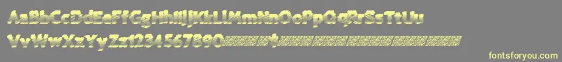 Coldspring Font – Yellow Fonts on Gray Background