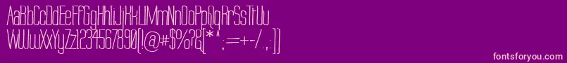 LabtopWarp2 Font – Pink Fonts on Purple Background