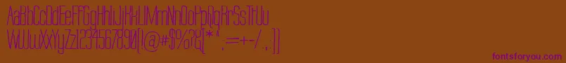 Шрифт LabtopWarp2 – фиолетовые шрифты на коричневом фоне