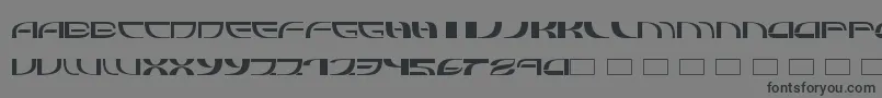 フォントRefluxed – 黒い文字の灰色の背景