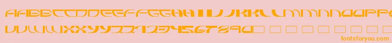 Refluxed Font – Orange Fonts on Pink Background