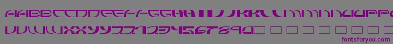 Шрифт Refluxed – фиолетовые шрифты на сером фоне