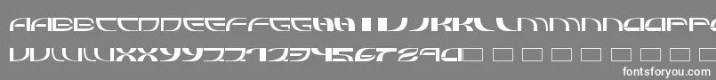 フォントRefluxed – 灰色の背景に白い文字