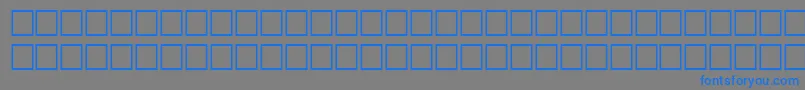 Fonte TimerRegular – fontes azuis em um fundo cinza