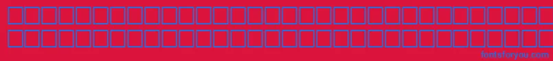 TimerRegular Font – Blue Fonts on Red Background