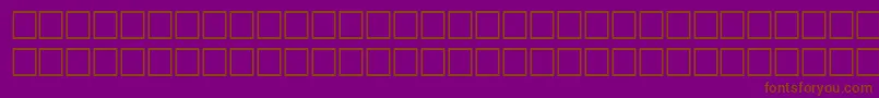 TimerRegular-Schriftart – Braune Schriften auf violettem Hintergrund