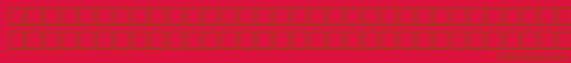TimerRegular-Schriftart – Braune Schriften auf rotem Hintergrund