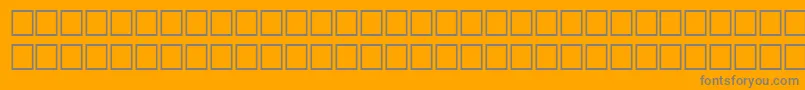 TimerRegular Font – Gray Fonts on Orange Background