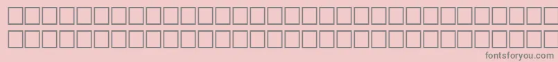 Fonte TimerRegular – fontes cinzas em um fundo rosa