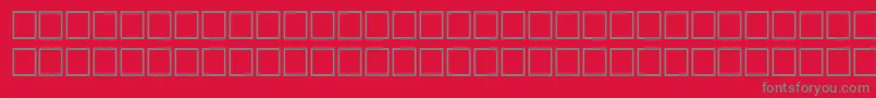 フォントTimerRegular – 赤い背景に灰色の文字