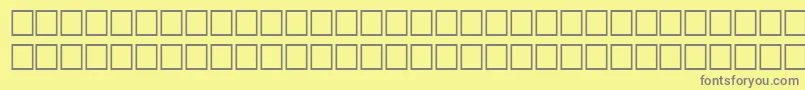TimerRegular Font – Gray Fonts on Yellow Background