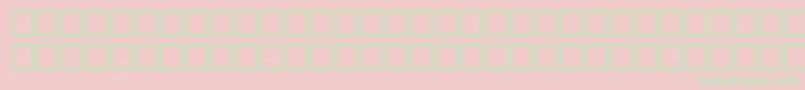 TimerRegular Font – Green Fonts on Pink Background