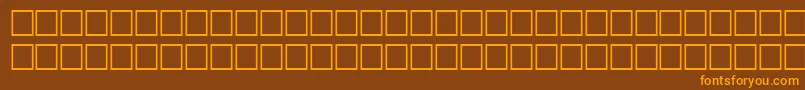 TimerRegular Font – Orange Fonts on Brown Background