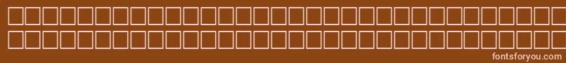 TimerRegular Font – Pink Fonts on Brown Background