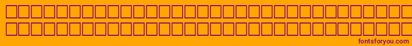 TimerRegular Font – Purple Fonts on Orange Background