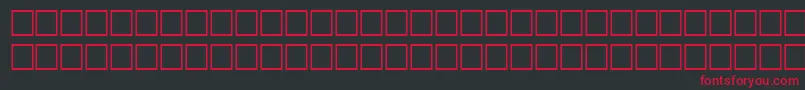 Czcionka TimerRegular – czerwone czcionki na czarnym tle