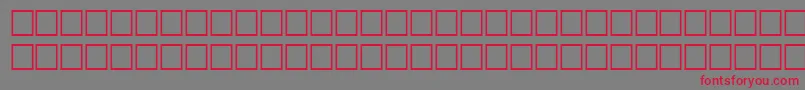 TimerRegular Font – Red Fonts on Gray Background