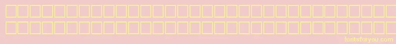 TimerRegular Font – Yellow Fonts on Pink Background
