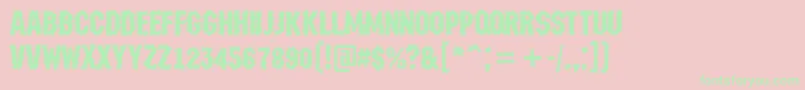 AMachinanovabrk Font – Green Fonts on Pink Background