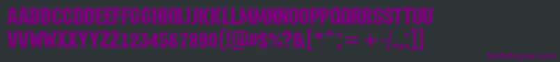AMachinanovabrk Font – Purple Fonts on Black Background