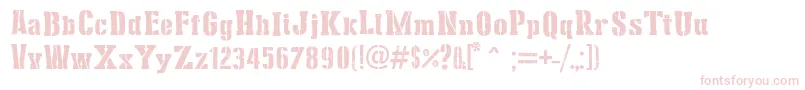 StencilCargoArmy Font – Pink Fonts