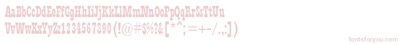 Rodeob-fontti – vaaleanpunaiset fontit valkoisella taustalla