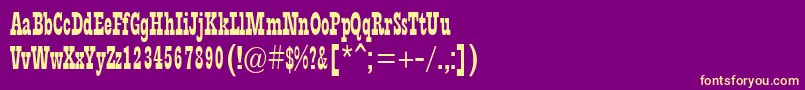 Rodeob Font – Yellow Fonts on Purple Background