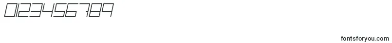 TrancemissionLightitalic Font – Fonts for Numbers and Digits