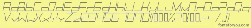 Más sobre la fuente TrancemissionLightitalic fuente TrancemissionLightitalic – Fuentes Grises Sobre Fondo Amarillo