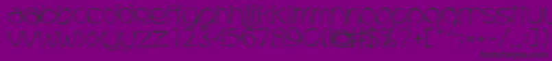 フォントTrubble – 紫の背景に黒い文字