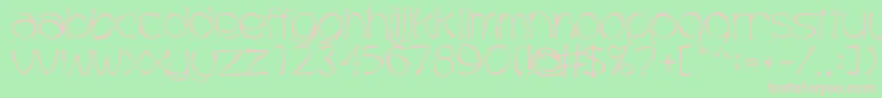 Trubble Font – Pink Fonts on Green Background