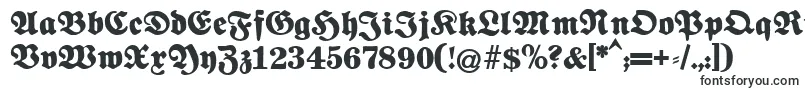 Шрифт Fettenationalfraktur – древние шрифты