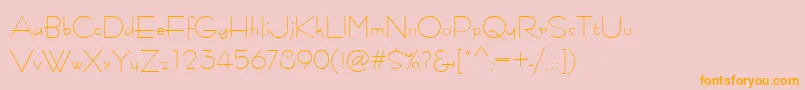 KonkordRetro Font – Orange Fonts on Pink Background