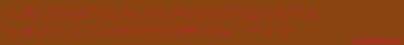 KonkordRetro Font – Red Fonts on Brown Background