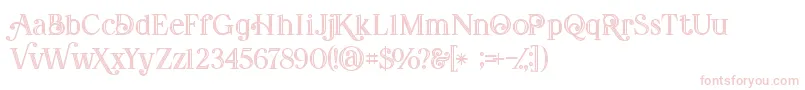 Weitere Informationen zur Amadeustinline-Schriftart Amadeustinline-Schriftart – Rosa Schriften auf weißem Hintergrund