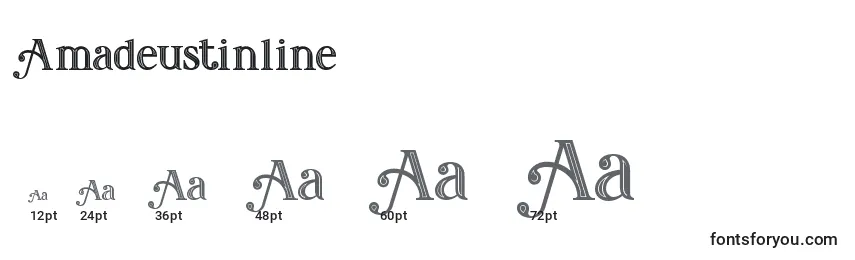 Размеры шрифта Amadeustinline (116357)