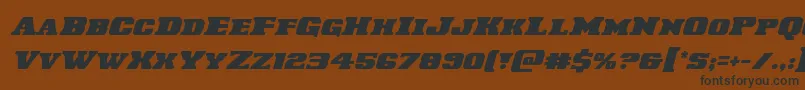 Laredotrailital Font – Black Fonts on Brown Background