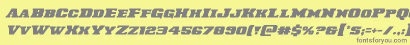 Laredotrailital Font – Gray Fonts on Yellow Background