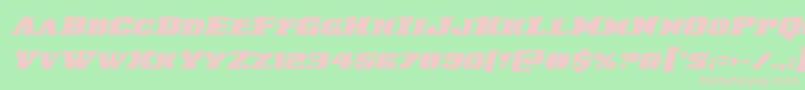 Laredotrailital Font – Pink Fonts on Green Background