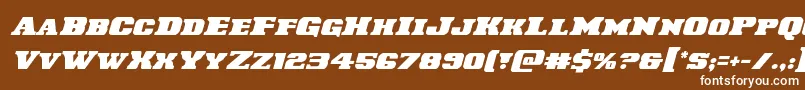 Laredotrailital Font – White Fonts on Brown Background