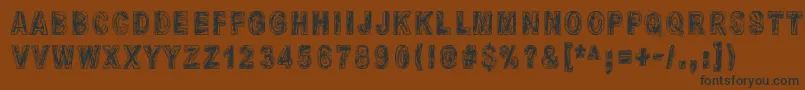 MoliendaDePiedra Font – Black Fonts on Brown Background