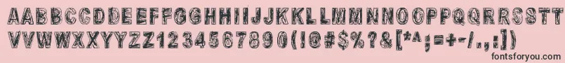 MoliendaDePiedra Font – Black Fonts on Pink Background