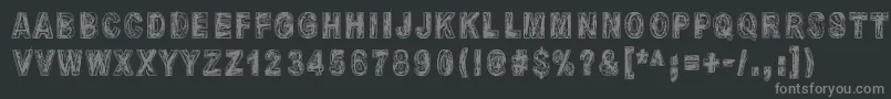 MoliendaDePiedra Font – Gray Fonts on Black Background