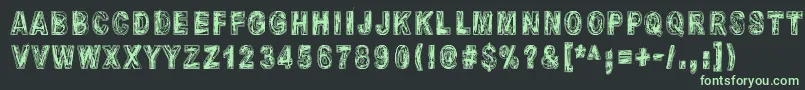 MoliendaDePiedra Font – Green Fonts on Black Background