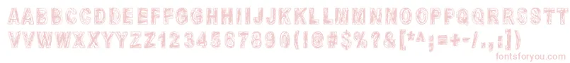 MoliendaDePiedra Font – Pink Fonts on White Background