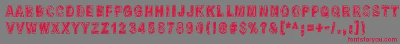 MoliendaDePiedra Font – Red Fonts on Gray Background