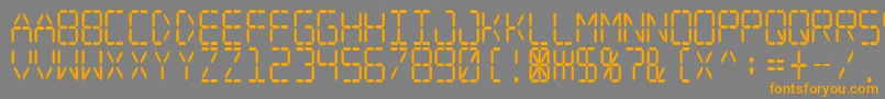 More about Digital Dream Narrow Font Digital Dream Narrow Font – Orange Fonts on Gray Background