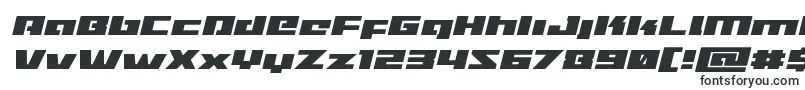 Turbochargeexpandital Font – Black Fonts on White Background