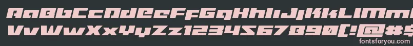 Police Turbochargeexpandital – polices roses sur fond noir